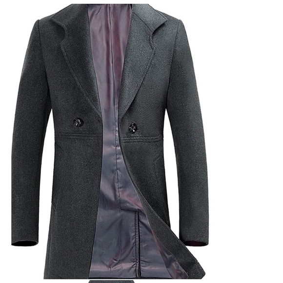 Other - NWT men’s grey one-button pea coat